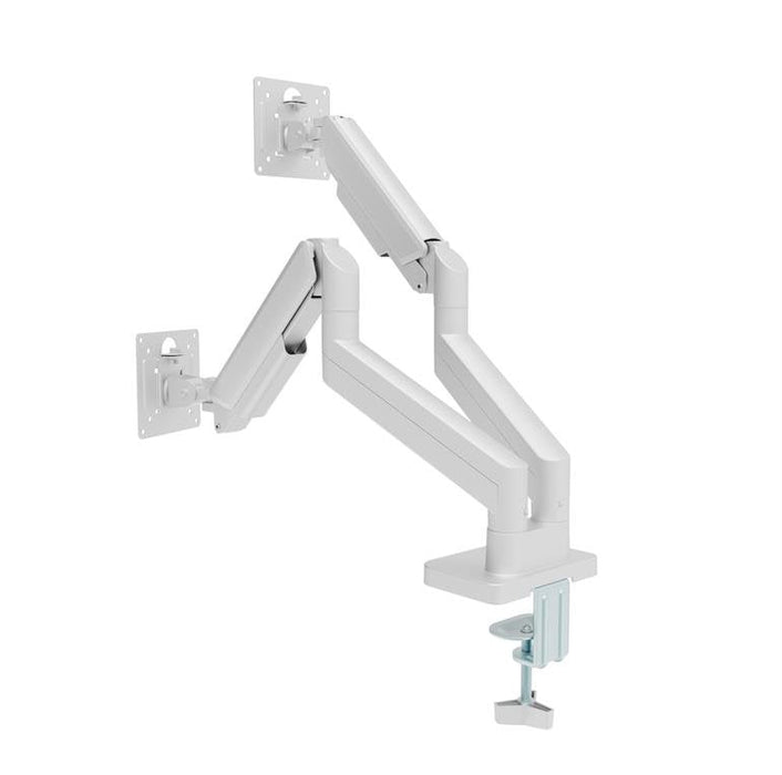 Gembird Desk Mounted Adjustable Double Monitor Arm 17-32" White