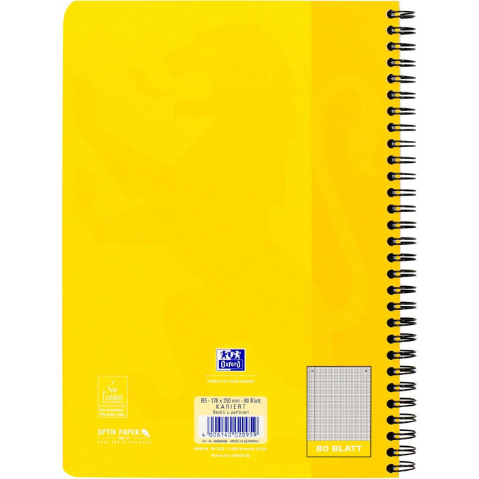Oxford Collegeblock B5 L28 Sortiert