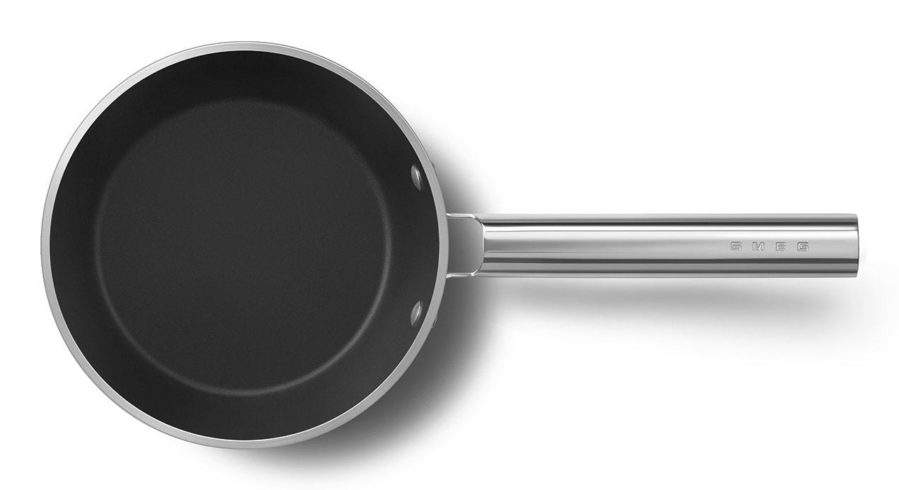 Smeg Spf2012blm Kochtopf, 20 Cm, Keramik, Edelstahlgriff, Mattschwarz