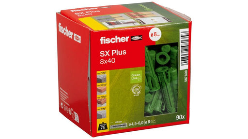 EAN 4048962481358 - Fischer 567809 tornillo de anclaje y taco 90 pieza(s) Anclaje de expansión 40 mm imagen 2