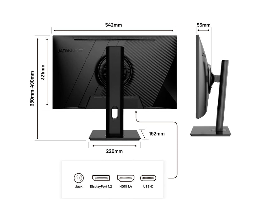 EAN 4589511163313 - JAPANNEXT JN-IPS238FHDR-C65W-HSP pantalla para PC 60,5 cm (23.8") 1920 x 1080 Pixeles Full HD LED Negro imagen 4