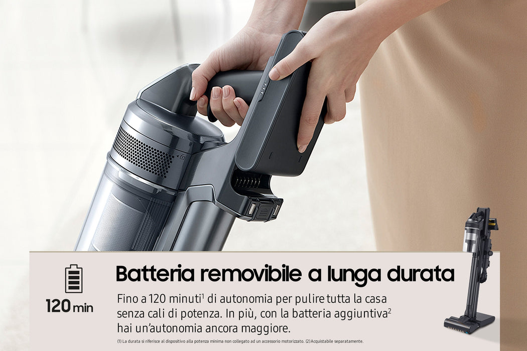 Aspiradora  Samsung Vs20c9554tk Escoba Batería Secar Ciclónico Sin Bolsa 0,8 L 580 W Negro