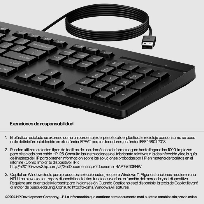125 Wired Keyboard Romania