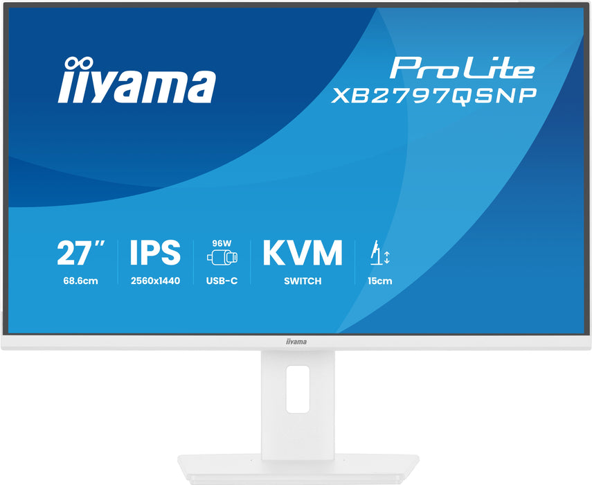 EAN 4948570125951 - iiyama ProLite XB2797QSNP-W1 27" IPS LCD pantalla para PC 68,6 cm (27") 2560 x 1440 Pixeles Quad HD Blanc imagen 4