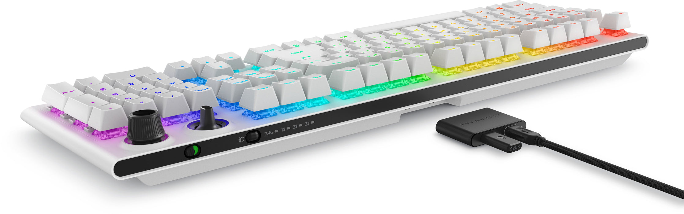 EAN 0884116448686 - Alienware Tri-Mode AW920K teclado Juego USB + RF Wireless + Bluetooth Blanco imagen 7