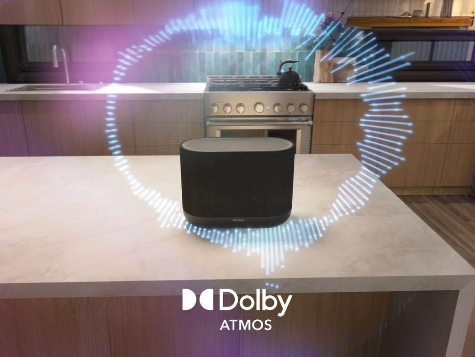 Denon Home 400 Silver Altavoz Inteligente Inalámbrico Con Tecnología Heos Y Sonido Dolby Atmos.