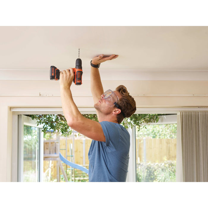 EAN 5035048631812 - Black & Decker BDCDD12-QW taladro Sin llave Negro, Naranja imagen 11