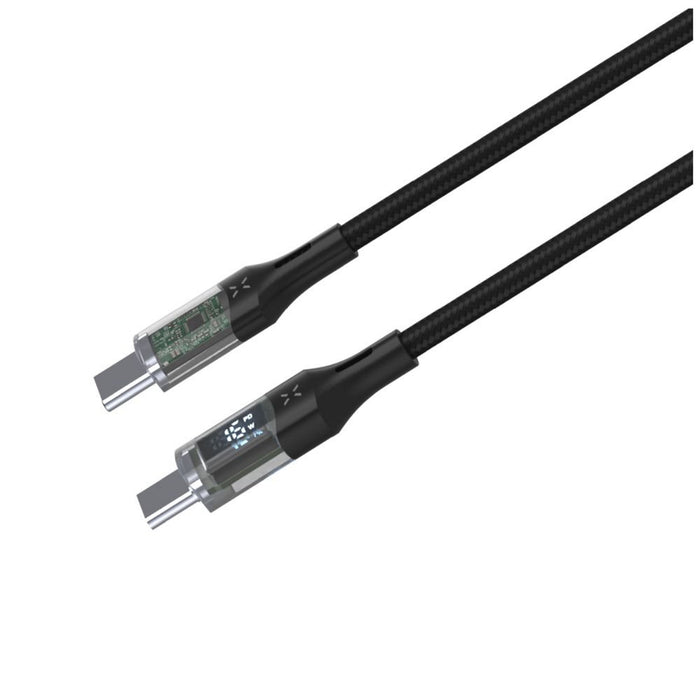 Cable  Fixed Usb-C Usb-C With Display, Pd Support, 1.2m, Usb 2.0, 100w, Black