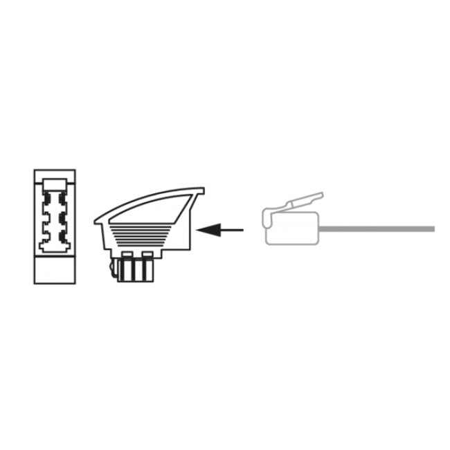 EAN 4004005017786 - Schwaiger TST4215533 cambiador de género para cable TAE-F RJ-45 Negro imagen 4