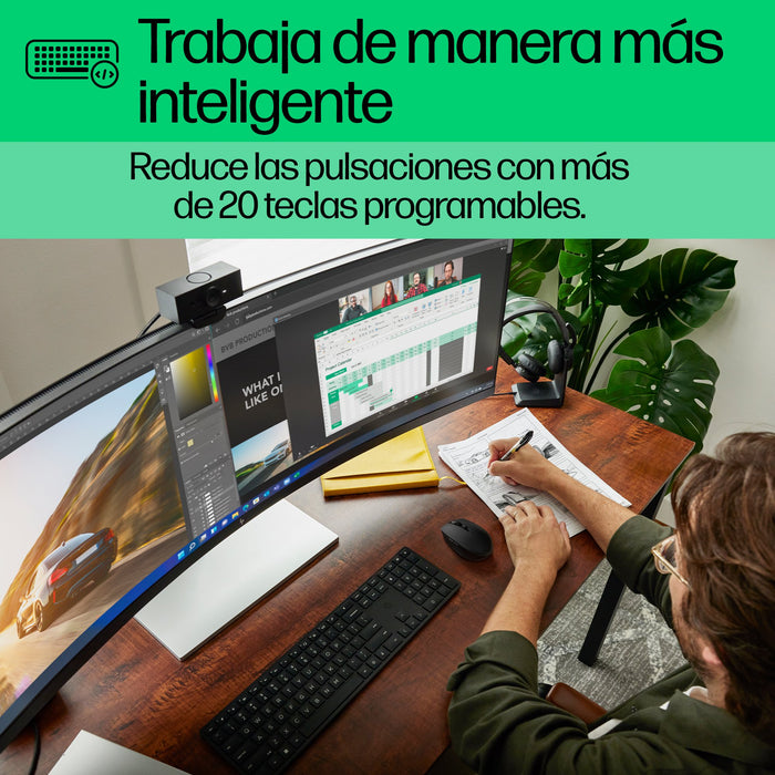 EAN 196188162651 - HP 450 BLK Programmable Wireless Keyboard teclado RF inalámbrica + USB Negro imagen 8