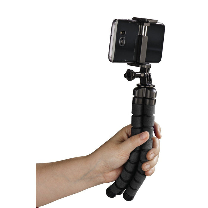 Hama Flex Tripode Para Smartphone Y Camara Deportiva - Peso Max 300g - Plegable - Altura Ajustable Hasta 26cm -