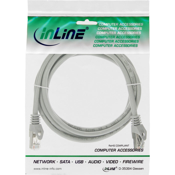 Cable De Red Inline F/Utp Cat.5e Gris 1m