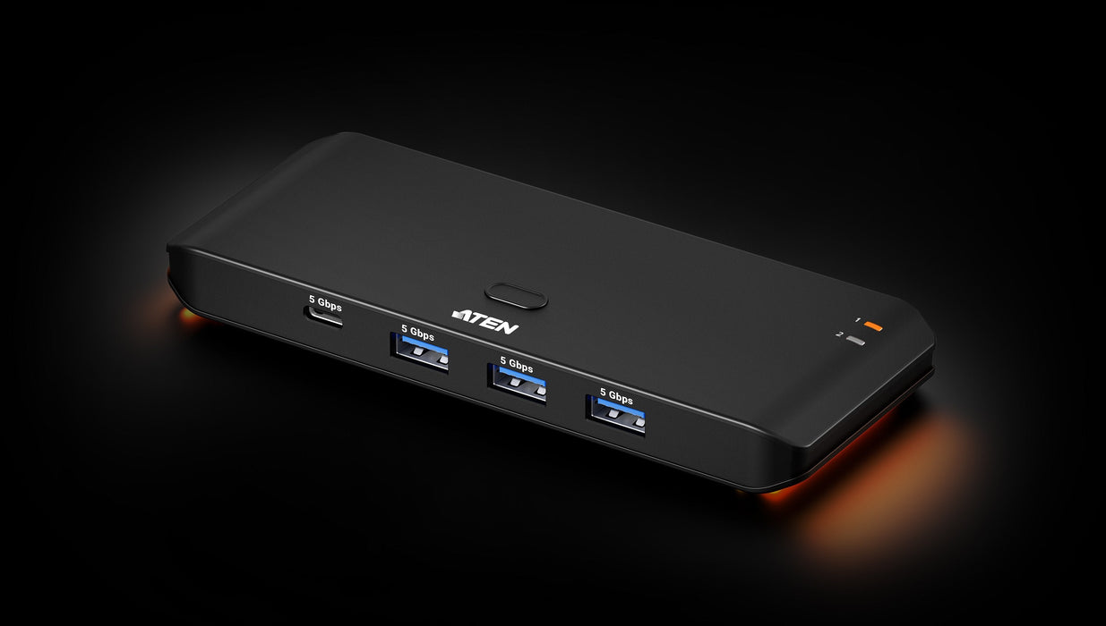 Switch De Periféricos Usb 3.2 De 2 X 4 Puertos Aten Us5324 Tipo De Host: A + C    Essentials