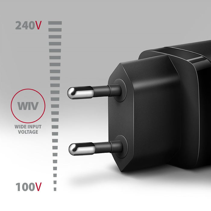 EAN 8595247908292 - Axagon ACU-PD20 wall charger 1x QC3.0/AFC/FCP/PD type-C, 20W, black Teléfono móvil, Smartphone, Reloj int imagen 3