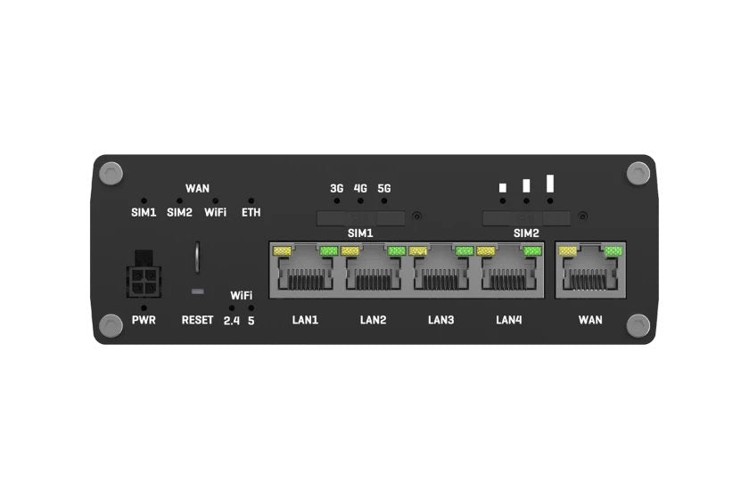 EAN 4779051840540 - Teltonika RUTM50 router inalámbrico Gigabit Ethernet Doble banda (2,4 GHz / 5 GHz) 5G Negro imagen 4