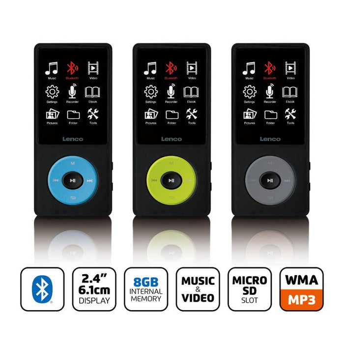 EAN 8711902081036 - Lenco Xemio-860GN Reproductor de MP3 8 GB Negro, Cal imagen 3