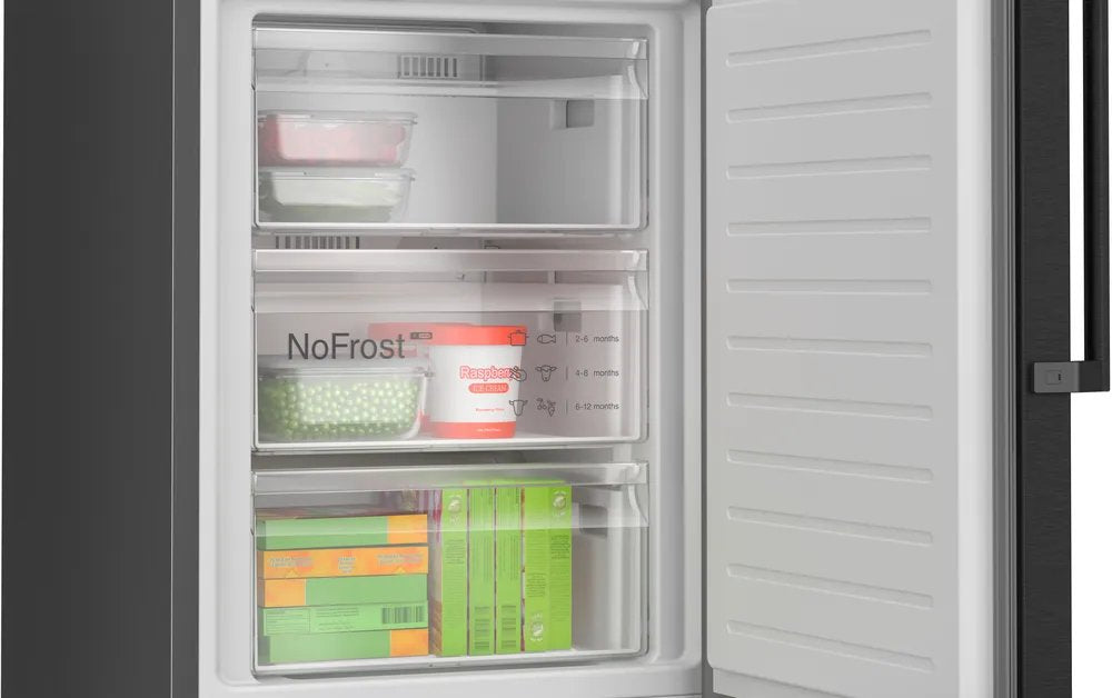 Bosch Home Kgn39vxau Serie 4, Frigorífico Y Congelador Combinado Acero Inoxidable (Oscuro) Kgn39vxau