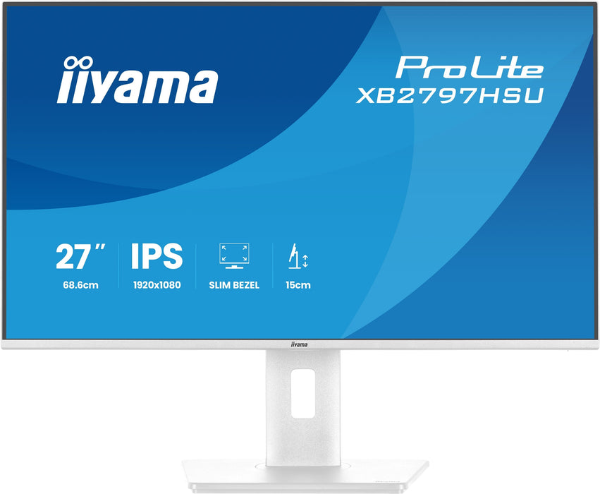 Monitor  Iiyama  27" Xb2797hsu-W1 16:9 Hdmi+Dp+2xusb-C Ips