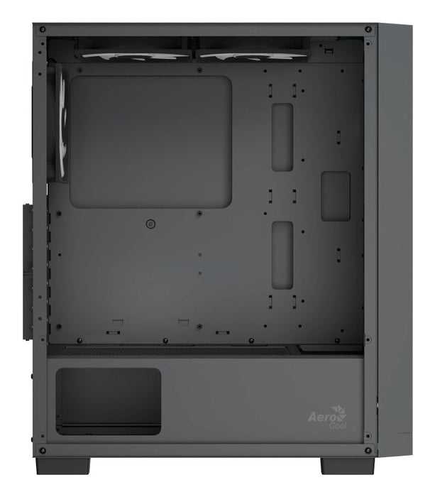 Caja Atx Aerocool B509a Flow Argb Cristal Templado Negro