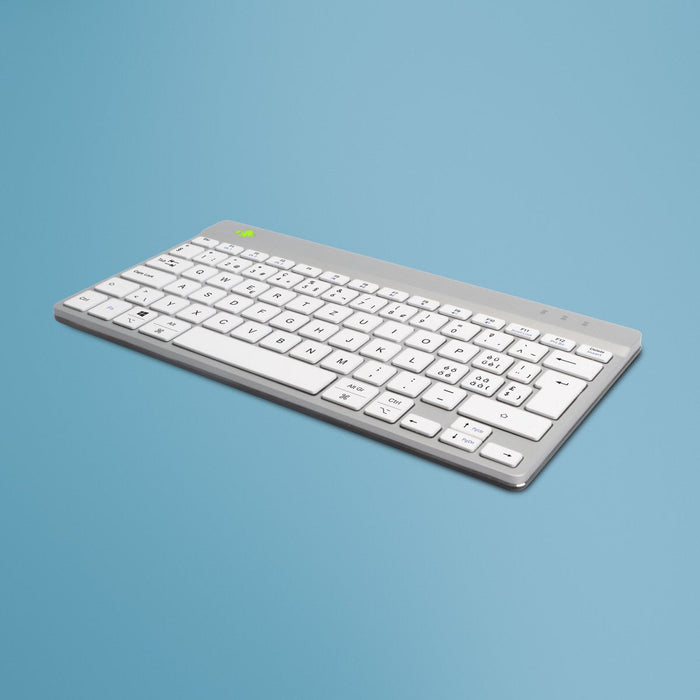 R-Go Compact Break Keyboard,  Qwertz (Ch), Bluetooth, White