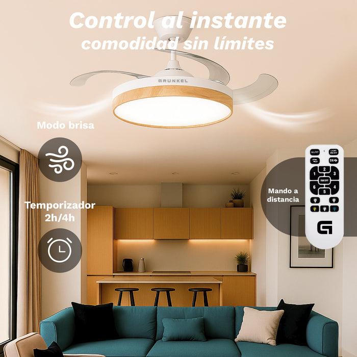 EAN 8426156019000 - Grunkel SKYWIND-42WO Blanco, Madera imagen 3