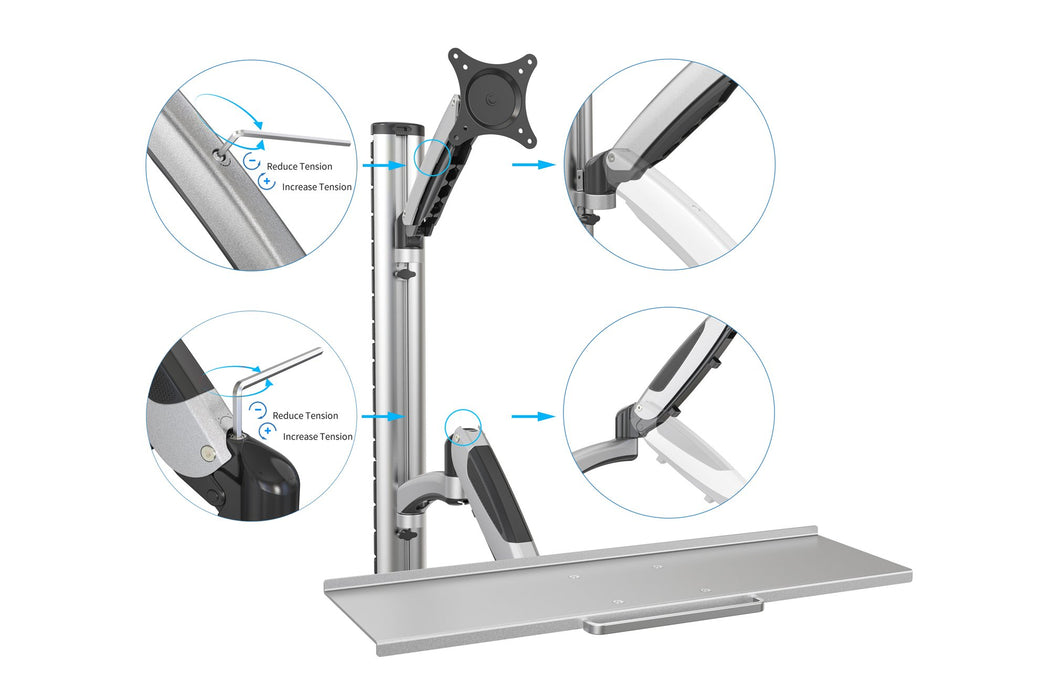 EAN 4016032383161 - Digitus DA-90354 soporte para monitor 68,6 cm (27") Plata imagen 4