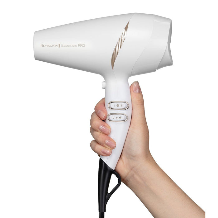 Secador Remington Supercare Pro 2200 Ac7200w 2200w Iónico Blanco
