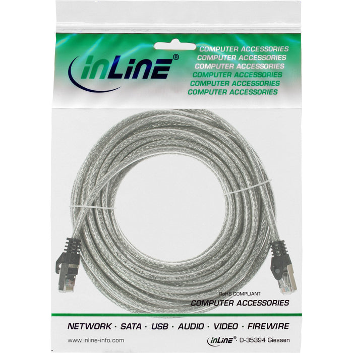 Cable De Red Inline Sf/Utp Cat.5e Transparente 30m