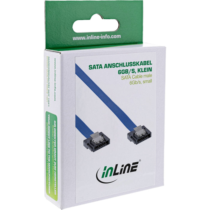 Inline Sata 6gb/S Cable Pequeño Enchufe 0.3m Con Pestillos