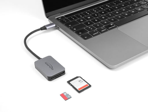 EAN 4043619910090 - DeLOCK 91009 lector de tarjeta USB 3.2 Gen 1 (3.1 Gen 1) Type-C Gris imagen 2