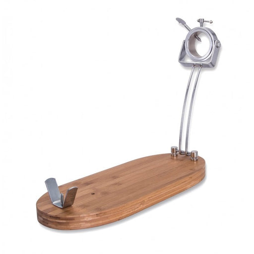 EAN 8410990017339 - 3 Claveles Folding Rotating Ham Holder Acero inoxidable, Madera Bamboo, Metal imagen 1