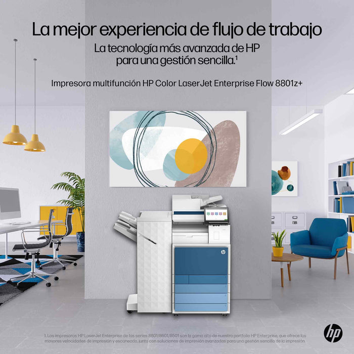 EAN 0198828506832 - HP Clr LaserJet Ent Flw MFP8801z+ Prntr Laser A3 1200 x 1200 DPI 60 ppm Wifi imagen 12