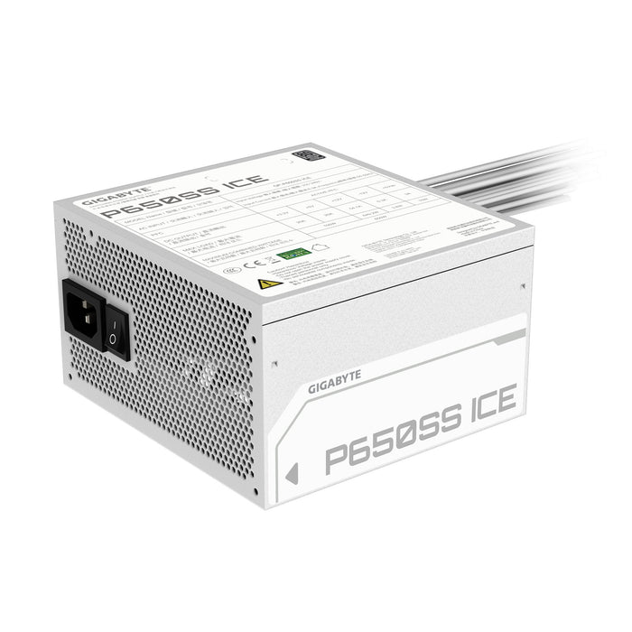 EAN 4719331554927 - GIGABYTE P650SS ICE unidad de fuente de alimentación 650 W 20+4 pin ATX Blanco imagen 5