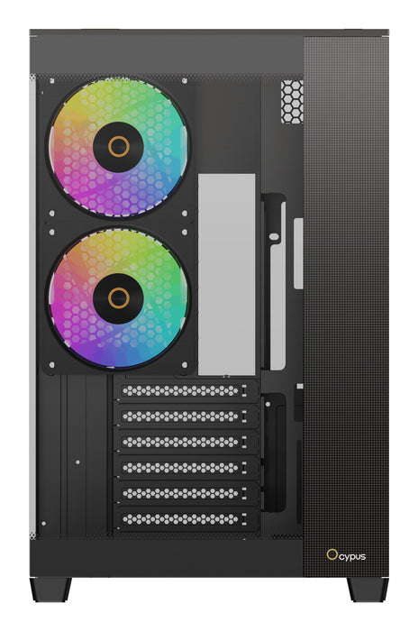 Caja Pc Ocypus Delta C74 Argb (Negro, Panoramaglas) Delta-C74-Bkd200xx-Gl