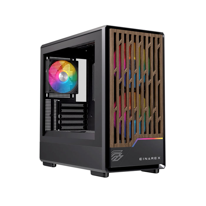 EAN 6977277363654 - Einarex EXCS-PM-400R-B carcasa de ordenador Midi Tower Negro imagen 2
