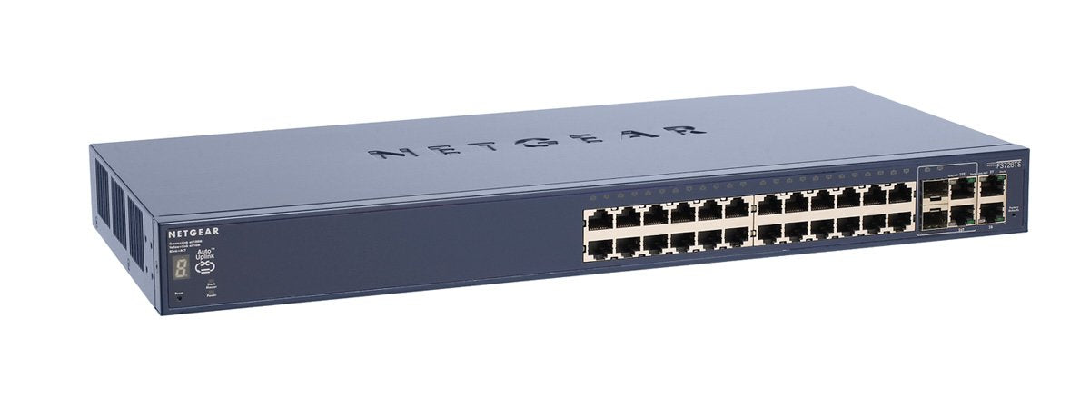 Netgear Fs728ts Prosafe Smart Switch 24 Port 10/100 + 4 Puertos