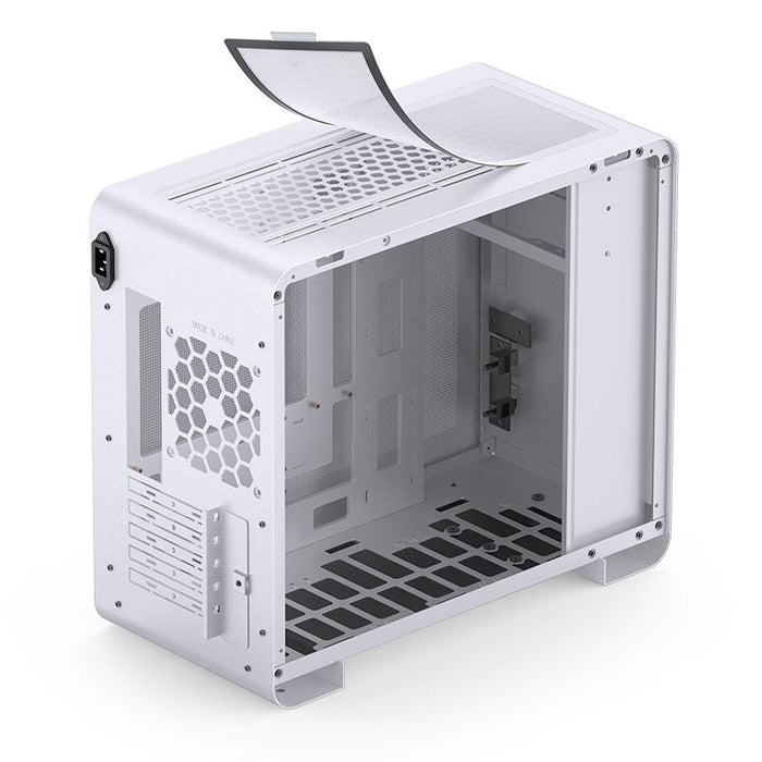 Jonsbo U4 Mini Micro-Atx-Gehäuse, Temperojo Glass - Blanco