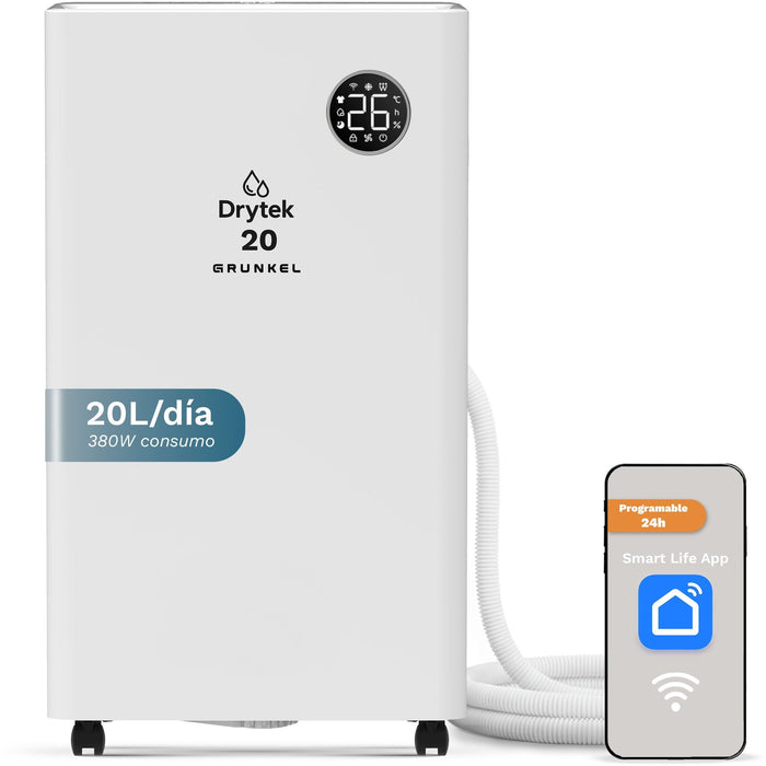 Deshumidificador Grunkel Dh-20dt Depósito 5.5l