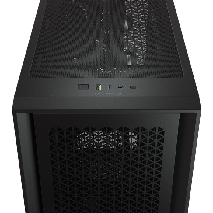 Caja Pc Atx Semitorre Corsair Icue 4000d Rgb Airflow Cristal Templado Negra