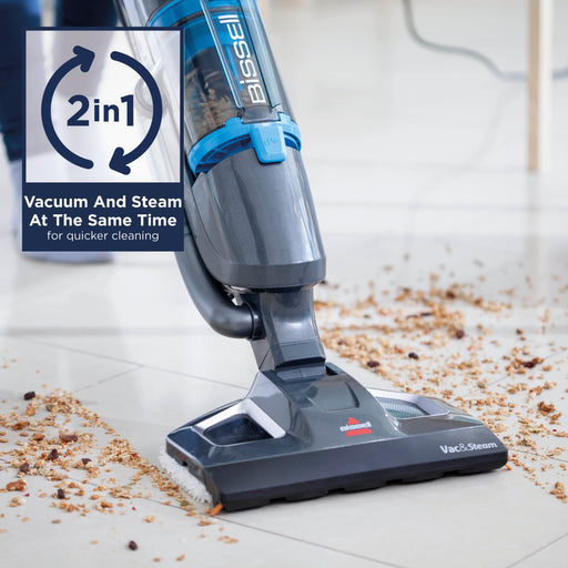 EAN 11120235340 - Bissell Vac & Steam Fregona a vapor 1,35 L 1600 W Azul, Titanio imagen 2