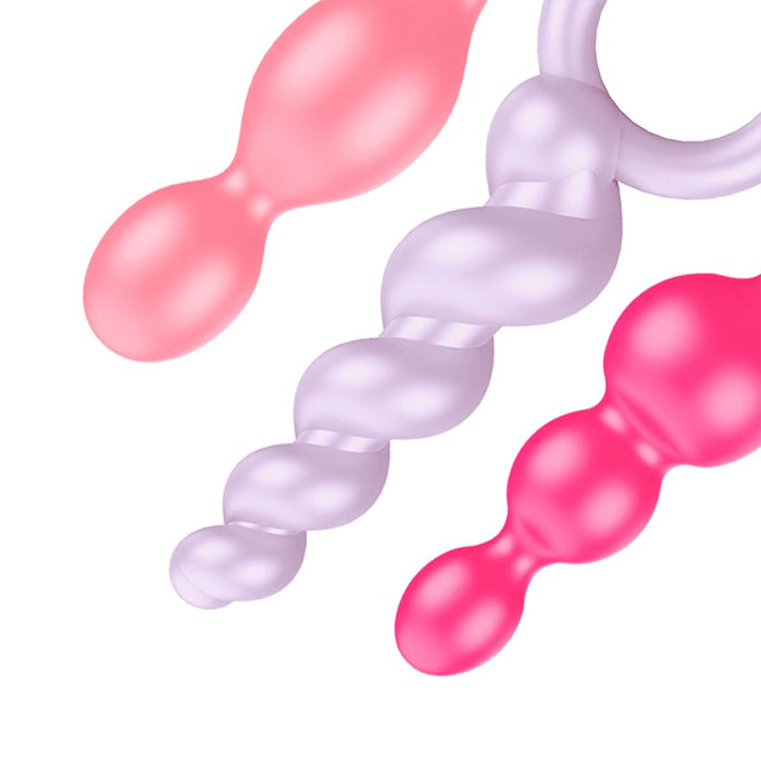 EAN 4049369016594 - Satisfyer Booty Call Bolas anales Rosa, Púrpura, Rojo Silicio 3 pieza(s) imagen 2