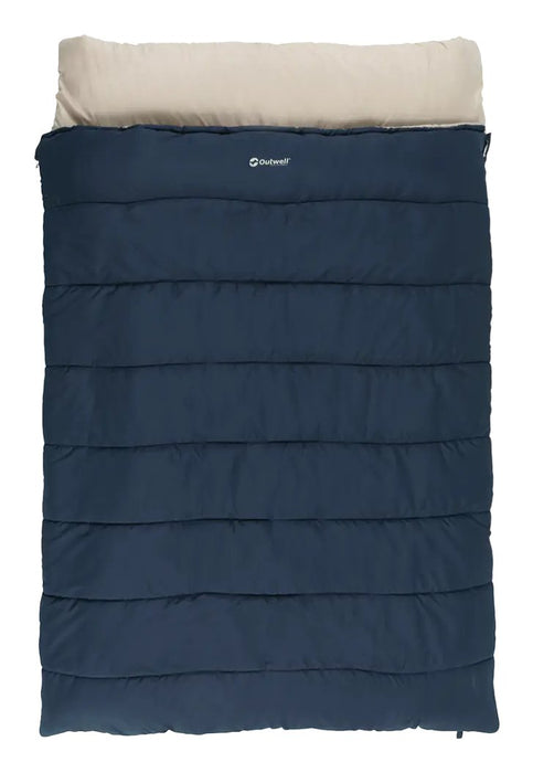 Outwell Contour Lux Double Sleeping Bag, Deep Blue