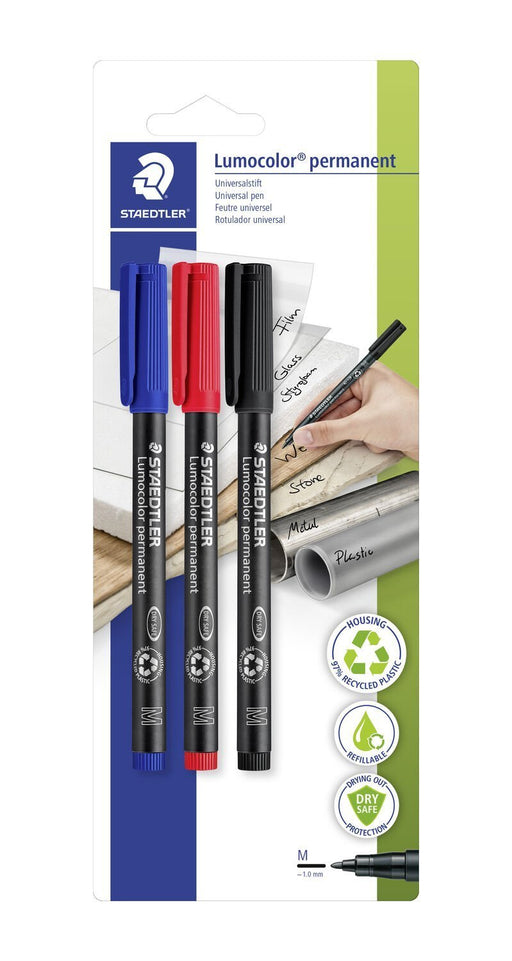 EAN 4007817317075 - Staedtler Lumocolor permanent pen 317 marcador permanente 3 pieza(s) imagen 1