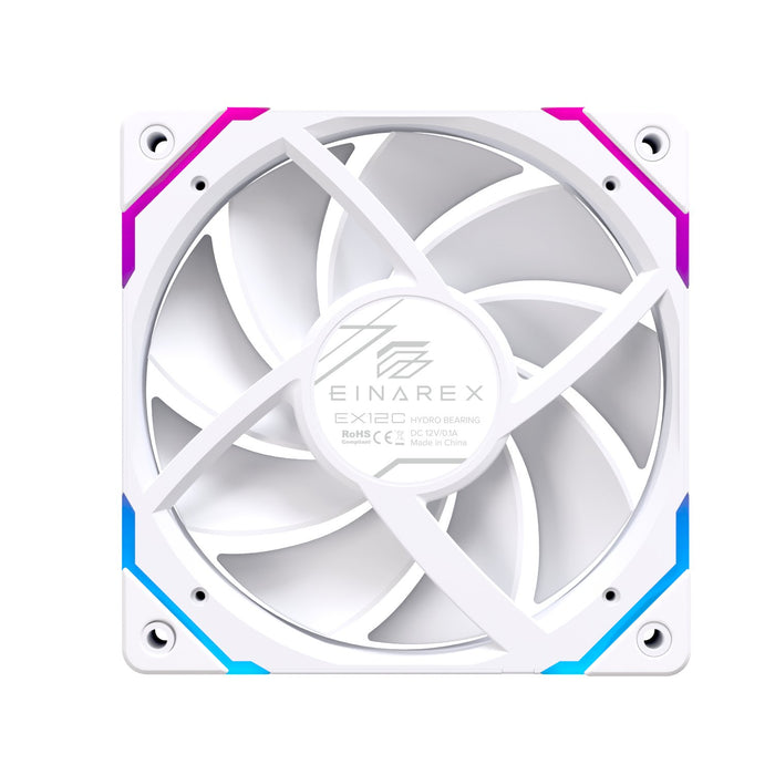 EAN 6977277360202 - Einarex EXFN-12CS1-W sistema de refrigeración para ordenador Carcasa del ordenador Ventilador 12 cm Blanc imagen 5