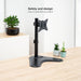 EAN 8433281012011 - TooQ DB1701TN-B soporte para monitor 81,3 cm (32") Escritorio Negro imagen 5