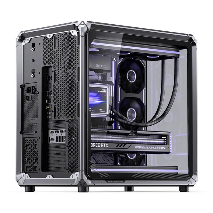 Caja Atx Jonsbo X400 Pro Cristal Templado Curvo Gris