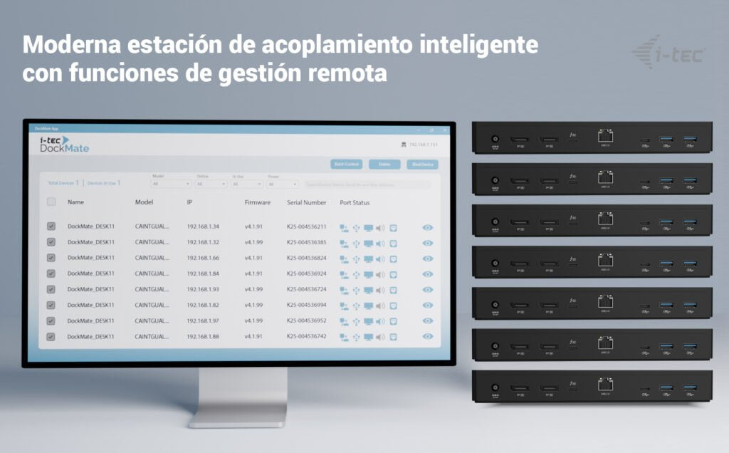 I-Tec Thunderbolt 4 Intelligent Dual Display Ds 1x Tb4 2x Dp 1x Glan 1x Usb-C Gen2 3x Usb-A Gen2 1x Usb 2.0 1x Audio Mic Pd 90w Kl