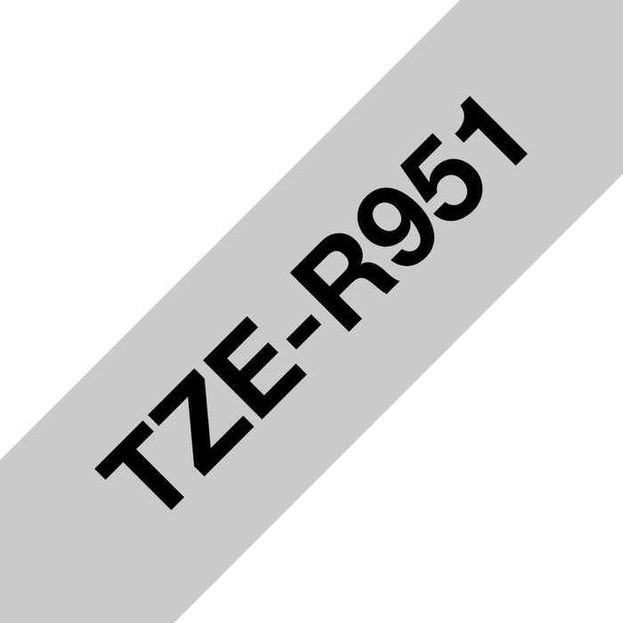 EAN 4977766801867 - Brother TZE-R951 cinta para impresora de etiquetas Negro sobre plata imagen 1