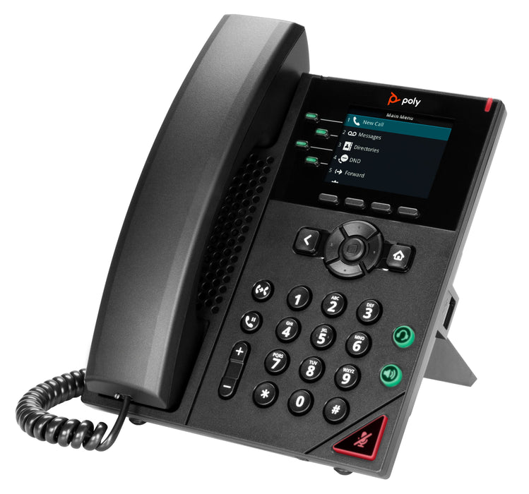 EAN 0196188445471 - HP Poly VVX 250 4-Line IP Phone and PoE-enabled teléfono IP Negro LCD imagen 3