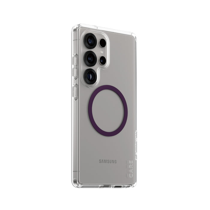 EAN 5715685016998 - PanzerGlass CARE™ by ® Urban Combat Case Transparent w. Plum Purple Qi Compatible Samsung Galaxy S25 Ultr imagen 1